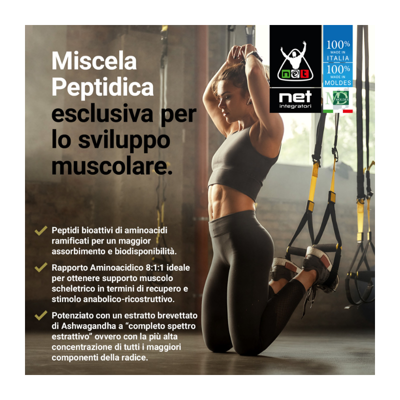 BCAA PEP 8:1:1 AI – Integratore Aminoacidi per Crescita Muscolare, Forza ed Energia -150cpr - immagine 3
