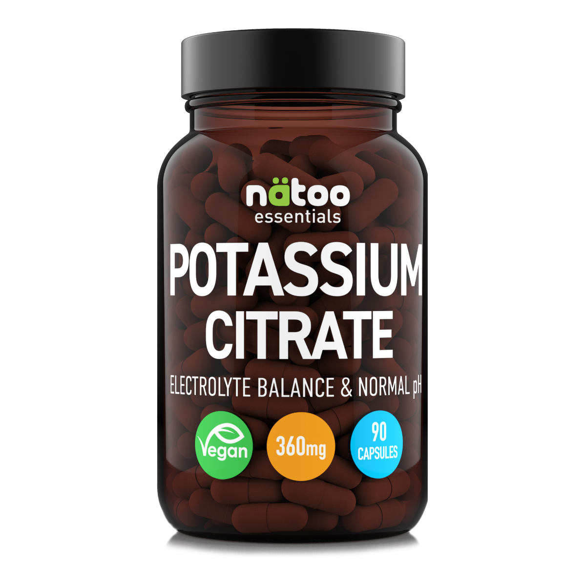 NATOO Essentials Potassium Citrate  360mg 90caps