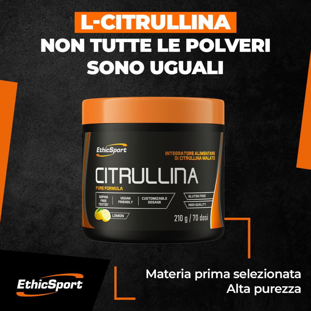 ETHIC SPORT CITRULLINA MALATO 2:1. - POLVERE SOLUBILE O CAPSULE VEGETALI - immagine 7