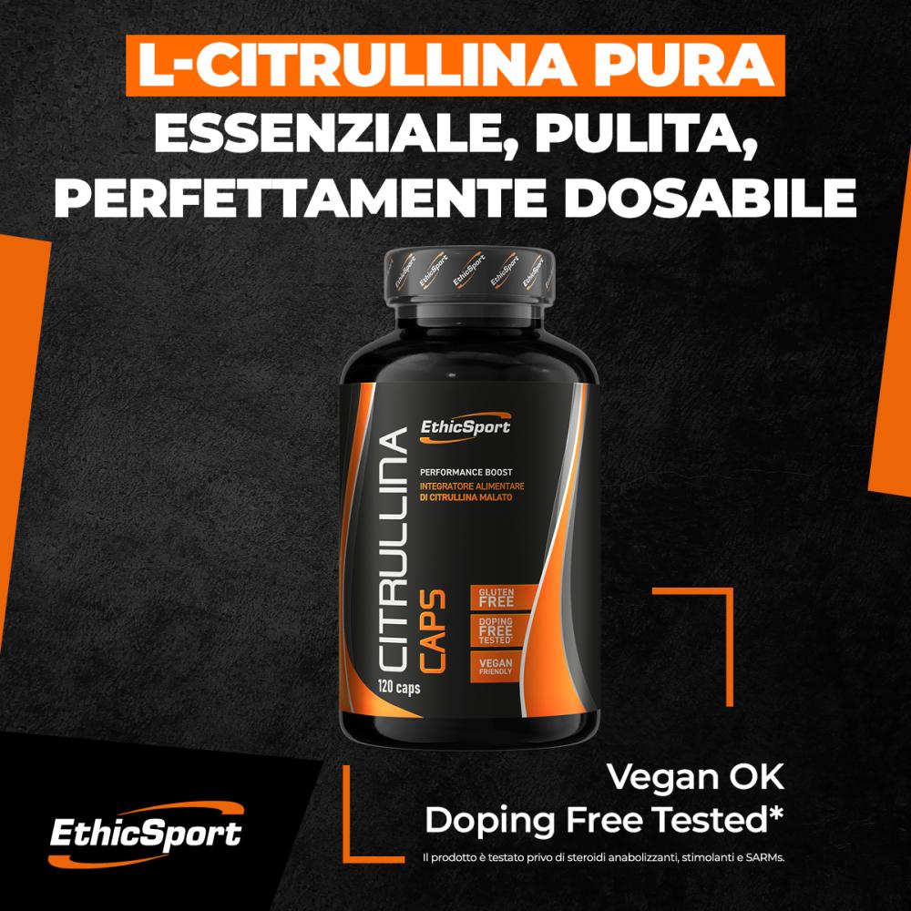 ETHIC SPORT CITRULLINA MALATO 2:1. - POLVERE SOLUBILE O CAPSULE VEGETALI - immagine 6