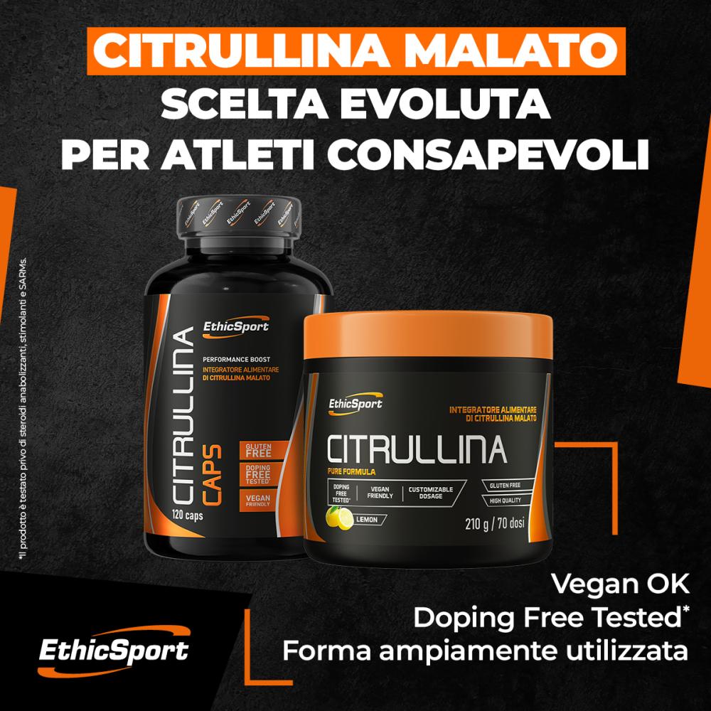 ETHIC SPORT CITRULLINA MALATO 2:1. - POLVERE SOLUBILE O CAPSULE VEGETALI - immagine 3