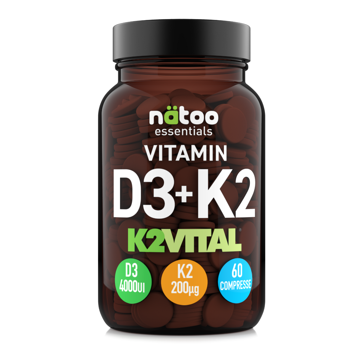 NATOO Essentials Vitamin D3+K2-7 (K2VITAL®)