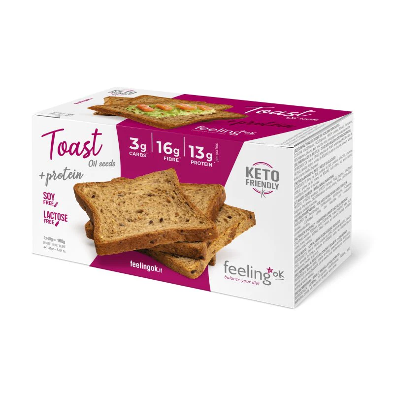 Feeling Ok Toast +protein natural - immagine 2